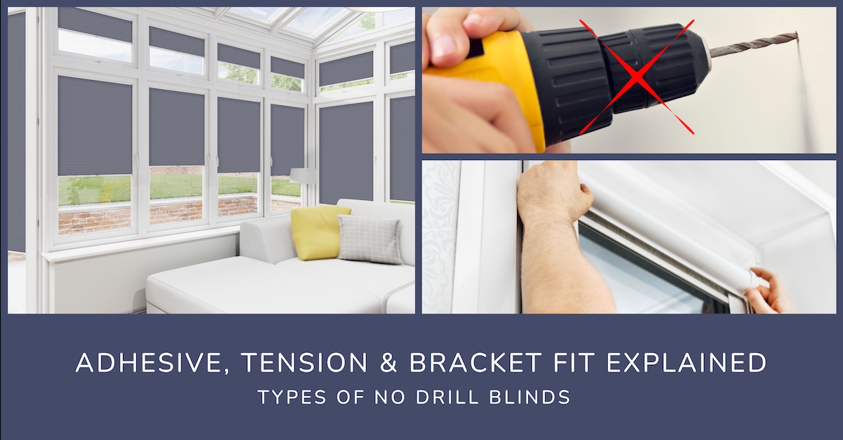 Types of No Drill Blinds