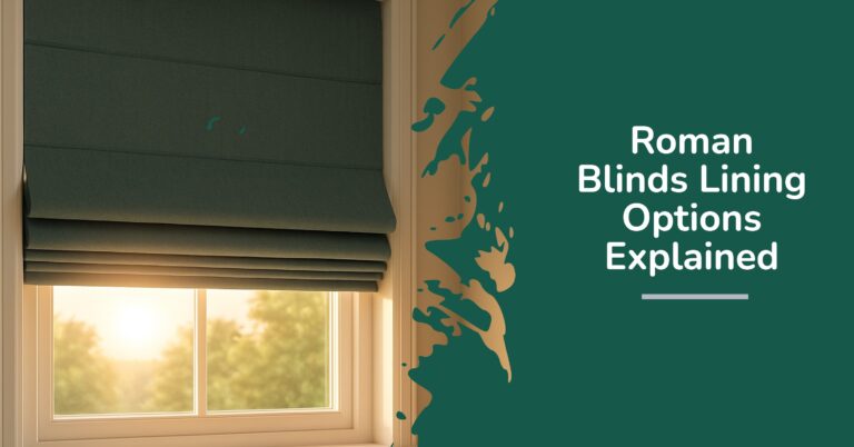 Roman Blinds Lining Options Explained