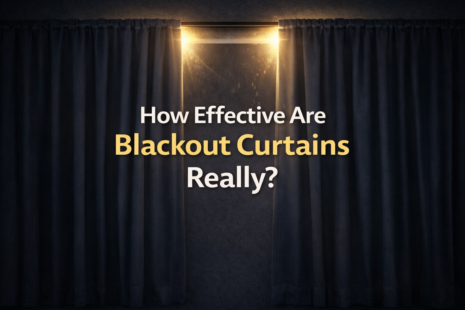 How Effective Are Blackout Curtains Really?