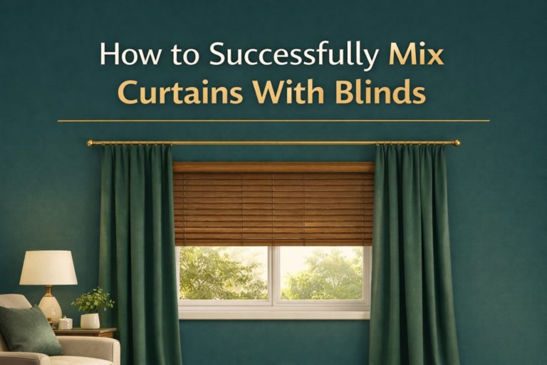 How to Successfully Mix Curtains With Blinds