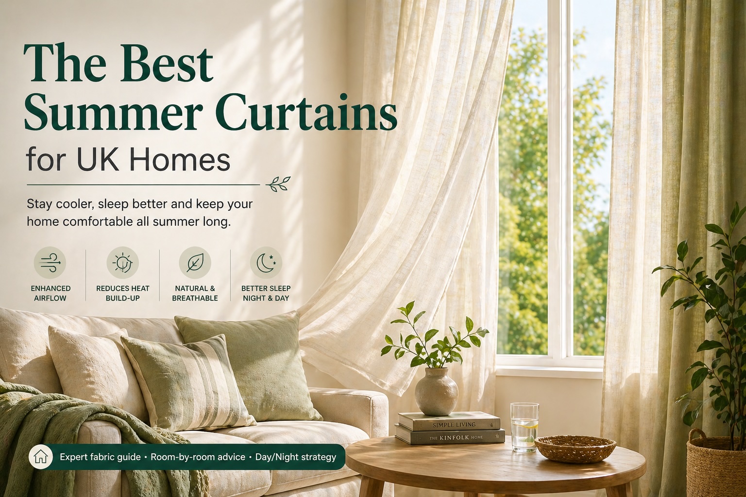 Best Summer Curtains - Breathable Fabrics Rated for UK Homes
