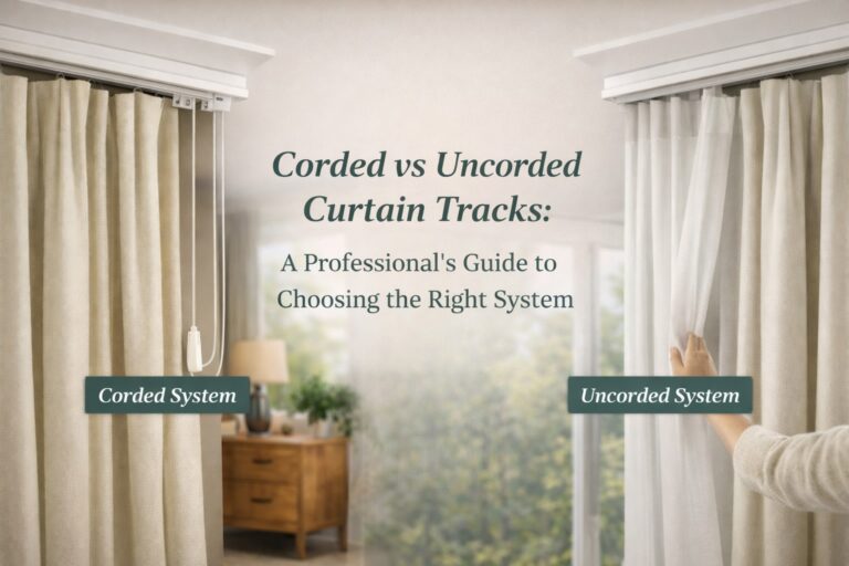 Corded vs Uncorded Curtain Tracks