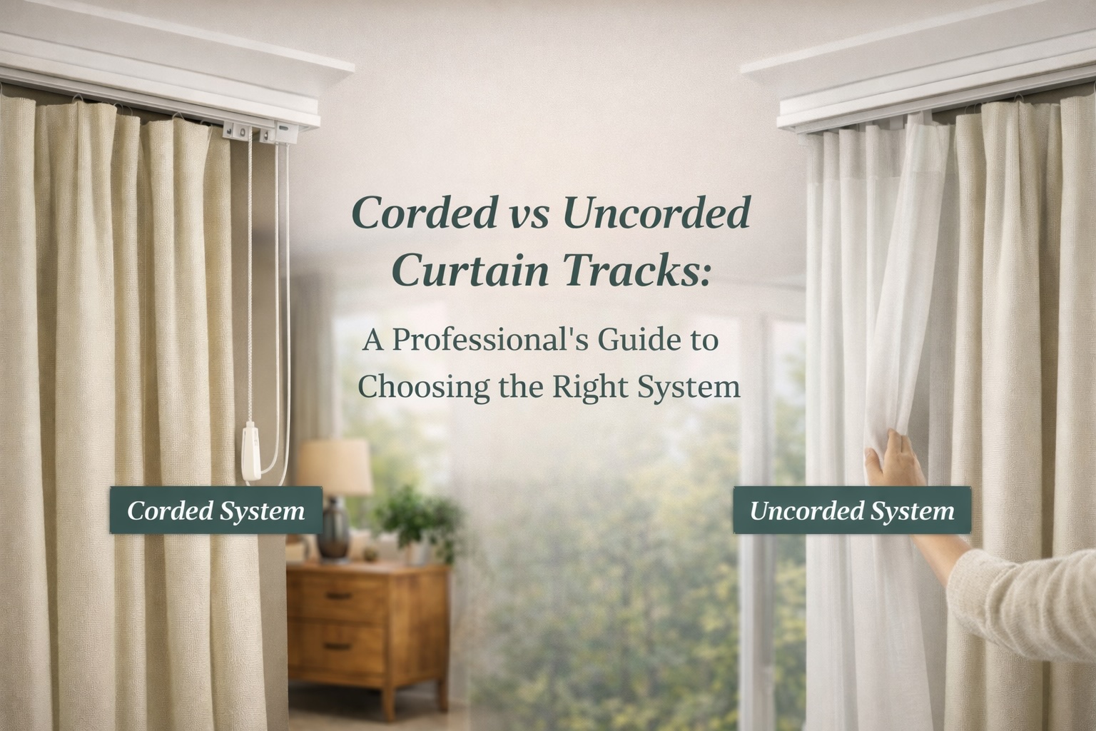 Corded vs Uncorded Curtain Tracks