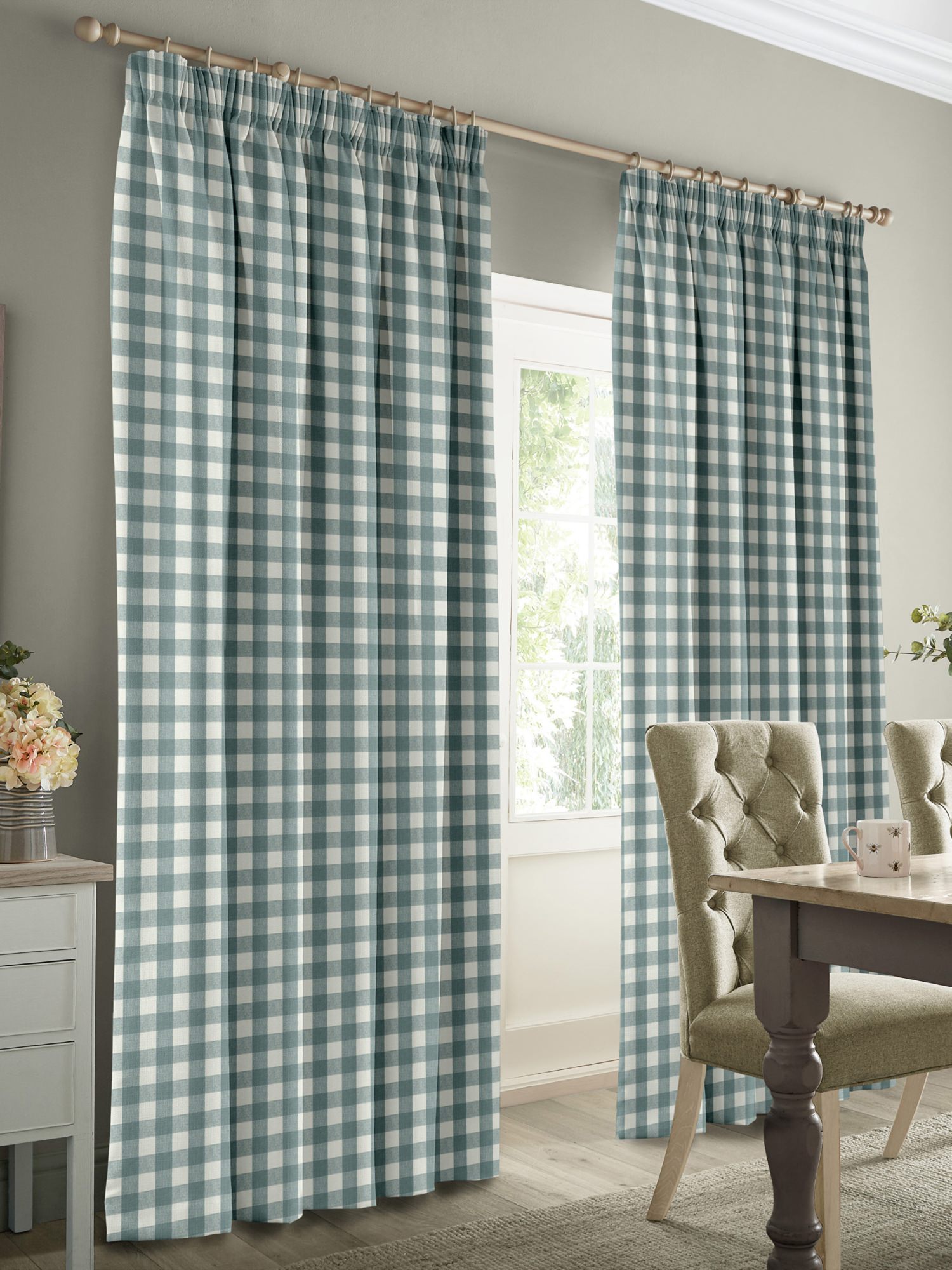 Gingham Curtains Made-to-Measure