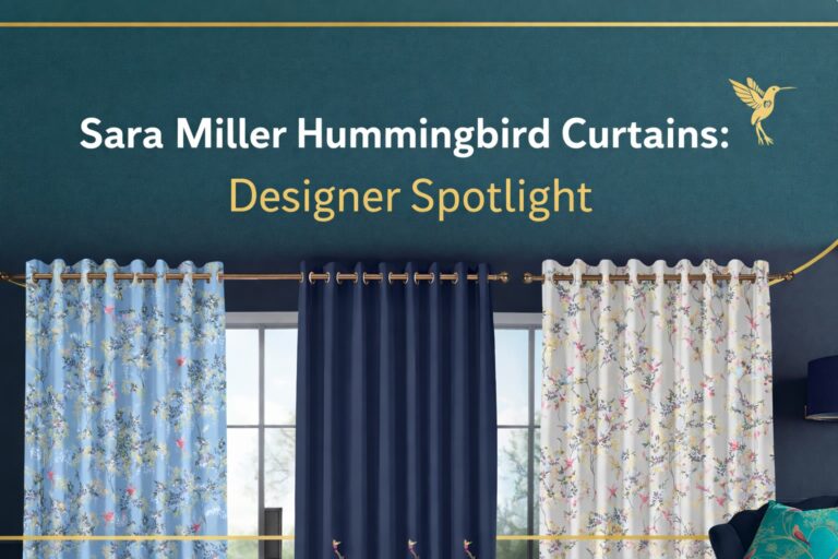 Sara Miller hummingbird curtains