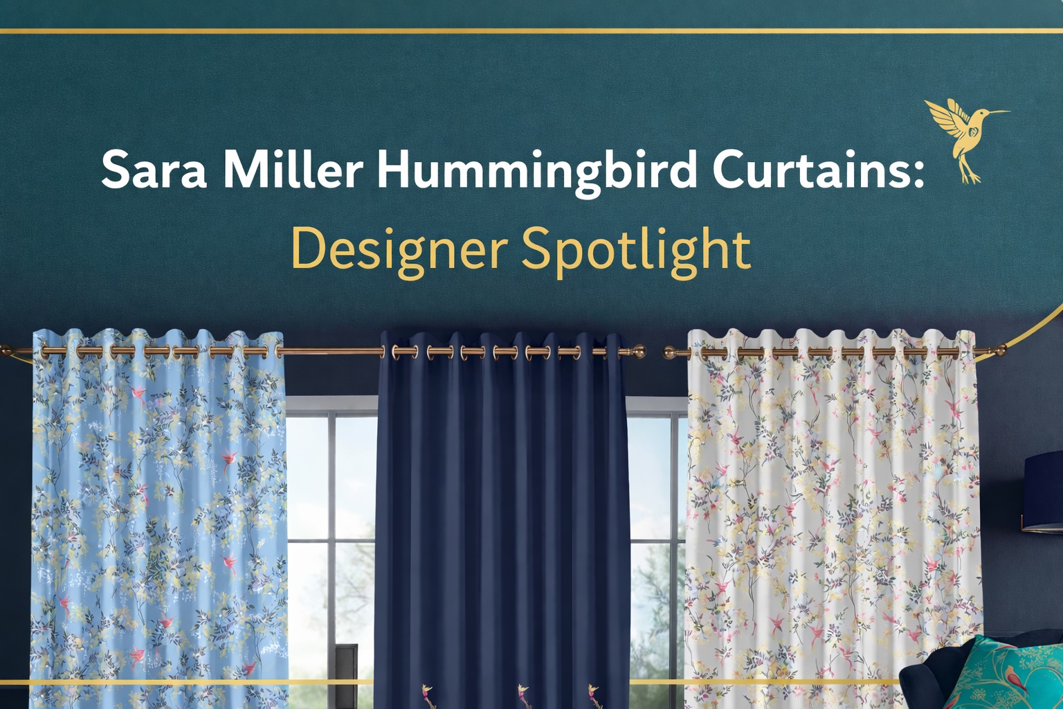 Sara Miller hummingbird curtains