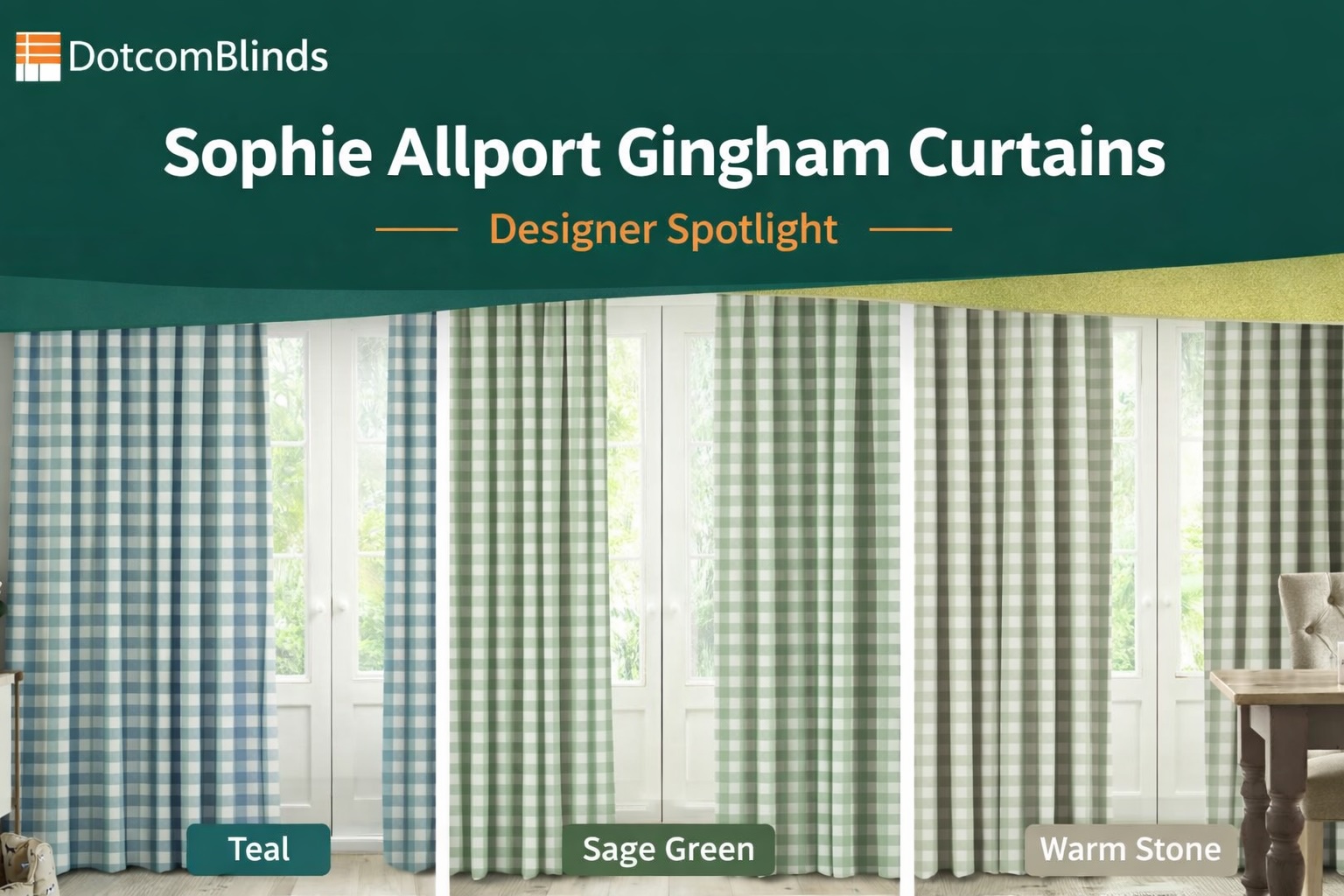 Sophie Allport Gingham Curtains
