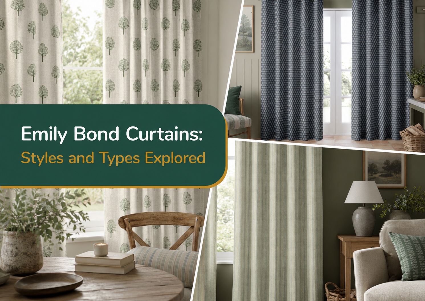 Emily Bond Curtains: Styles and Types Explored