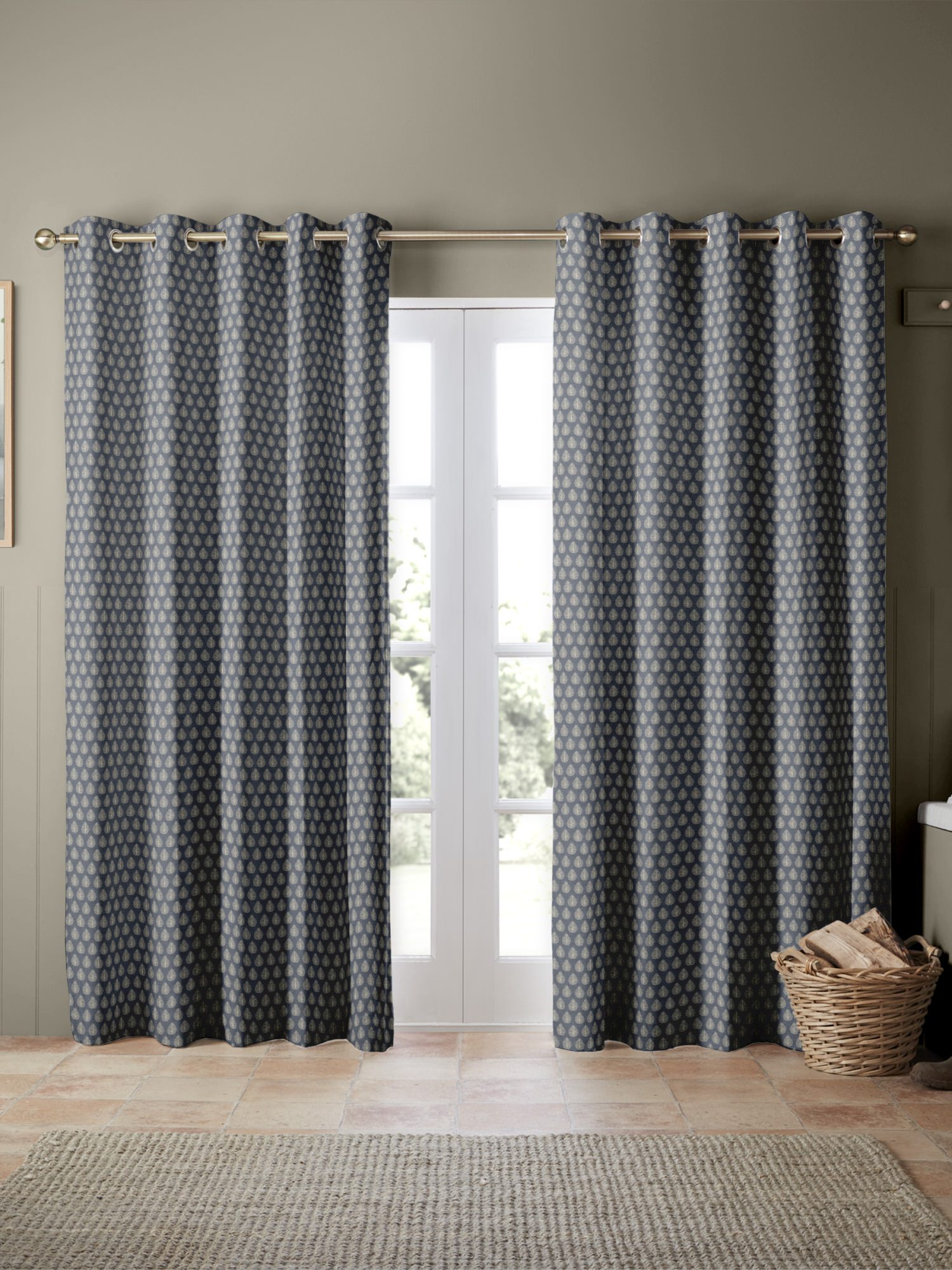 Emily Bond Jaipur Indigo Curtains