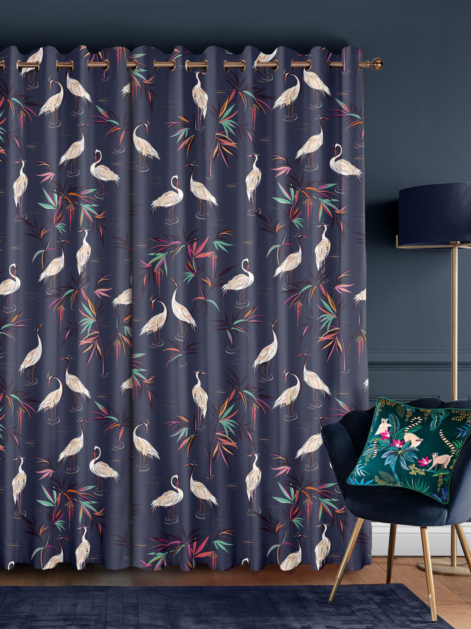 Sara Miller Heron Curtains Made to Measure