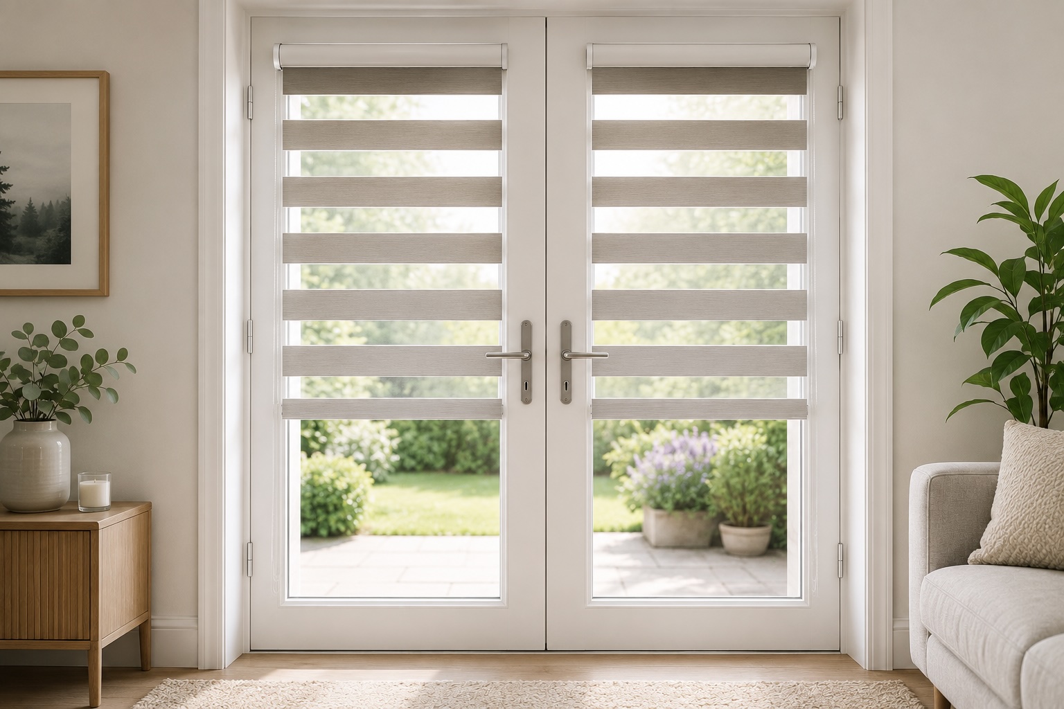 Day & Night Blinds for French Doors