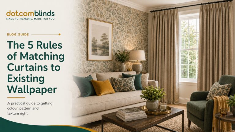 The 5 Rules of Matching Curtains to Existing Wallpaper