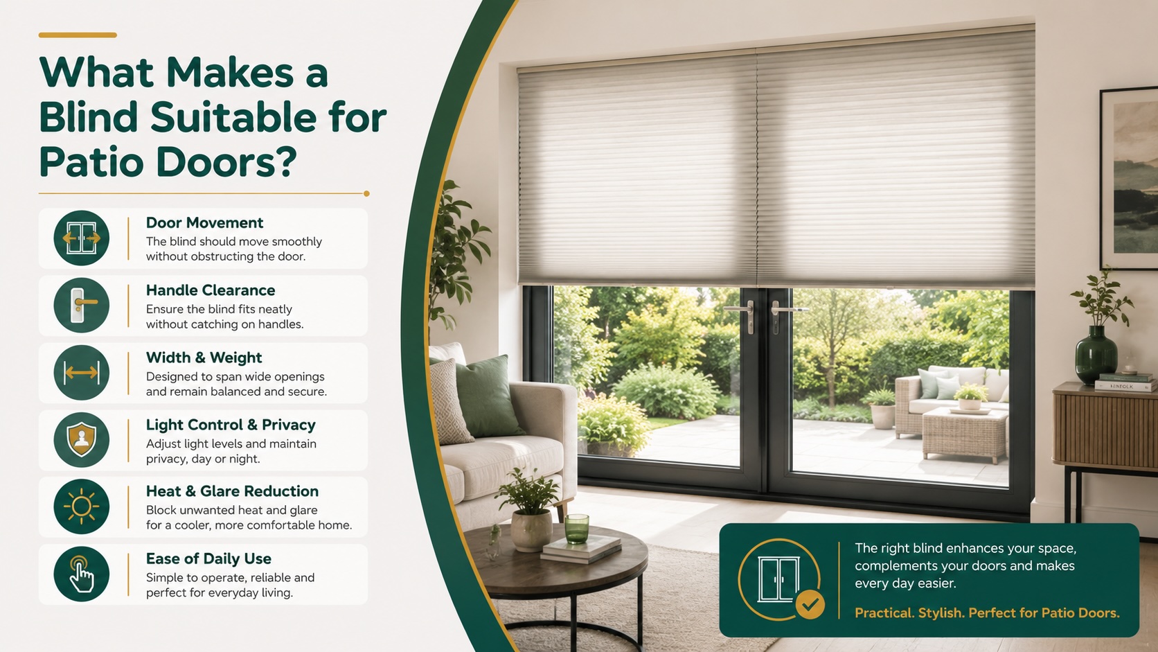 What Makes a Blind Suitable for Patio Doors?
