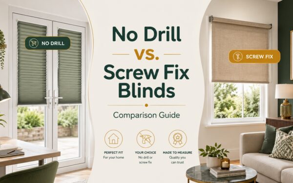 No Drill vs. Screw Fix Blinds Comparison