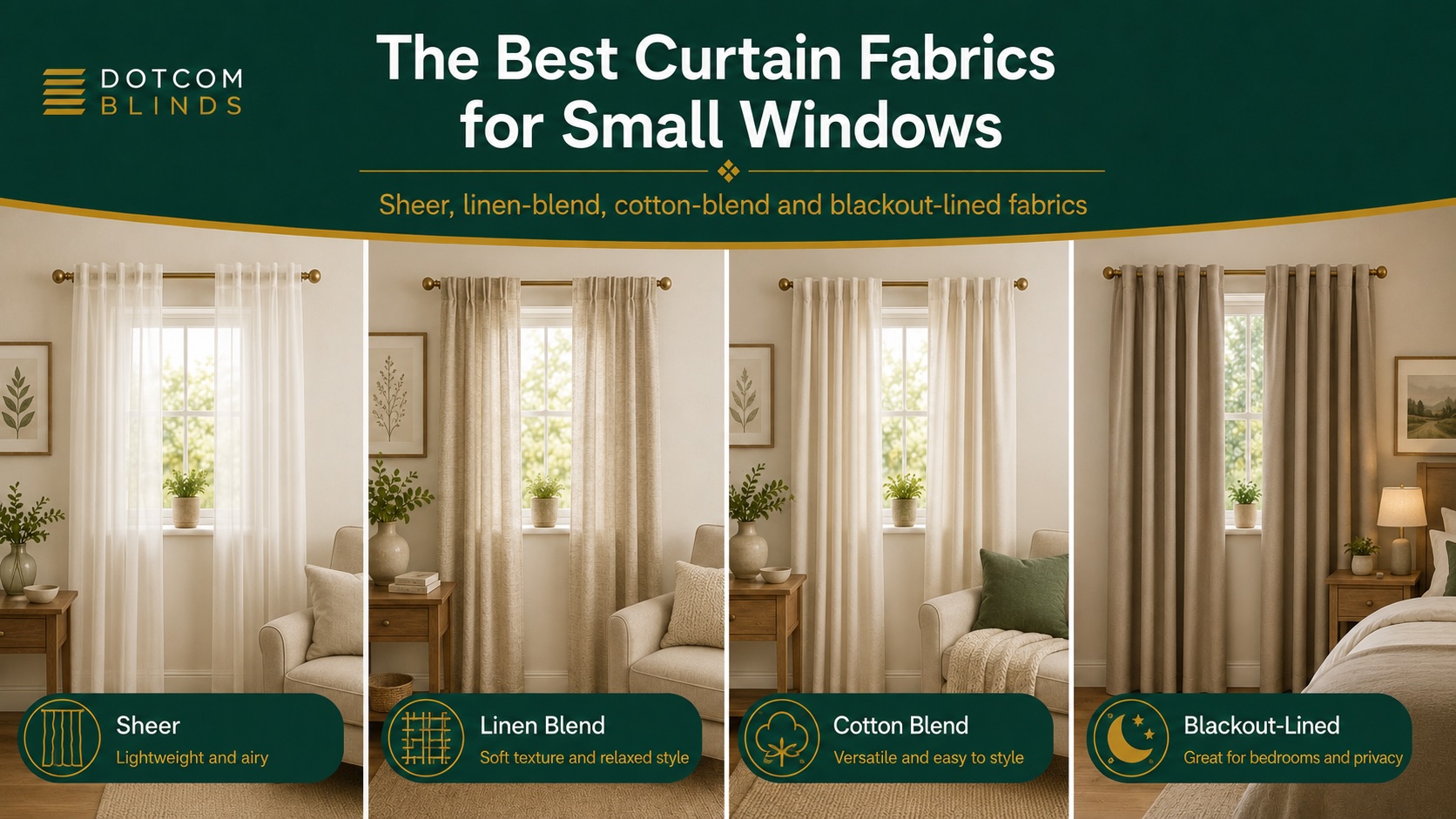 The Best Curtain Fabrics for Small Windows