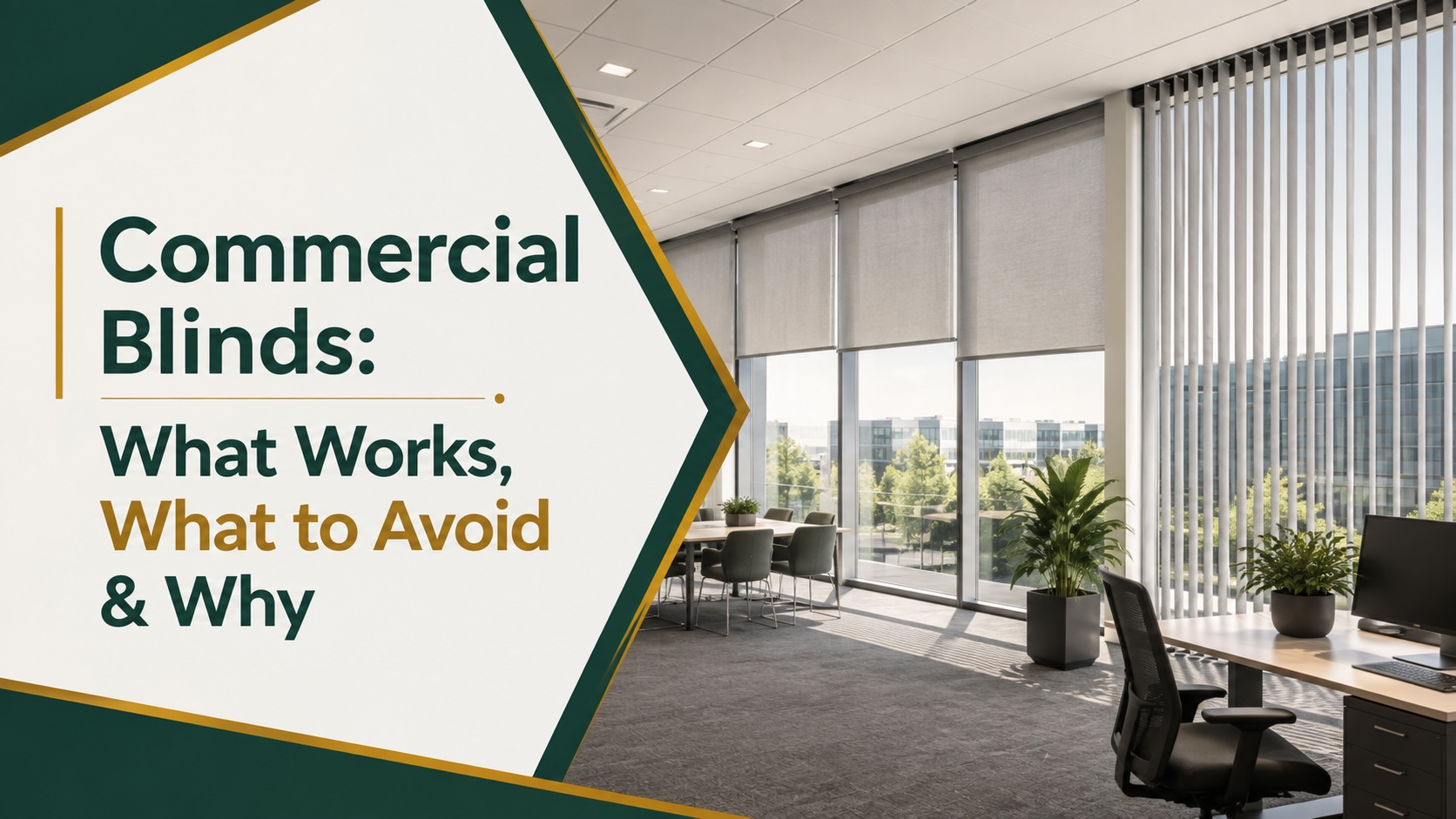 Commercial Blinds: What Works, What to Avoid & Why