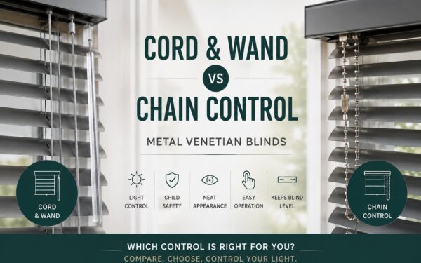 Cord & Wand vs Chain: Which Metal Venetian Blind Control Is Best?
