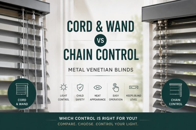 Cord & Wand vs Chain: Which Metal Venetian Blind Control Is Best?