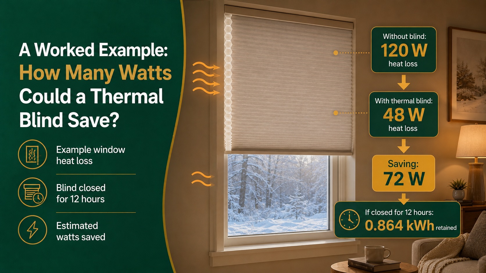 How Many Watts Could a Thermal Blind Save?