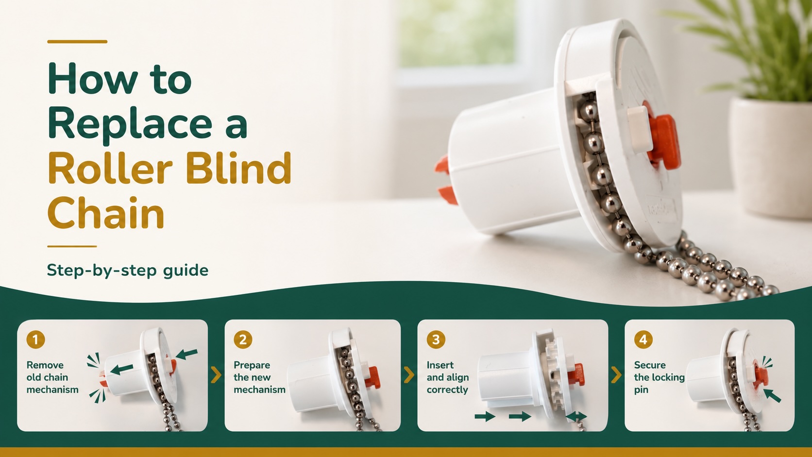 How to Replace a Roller Blind Chain