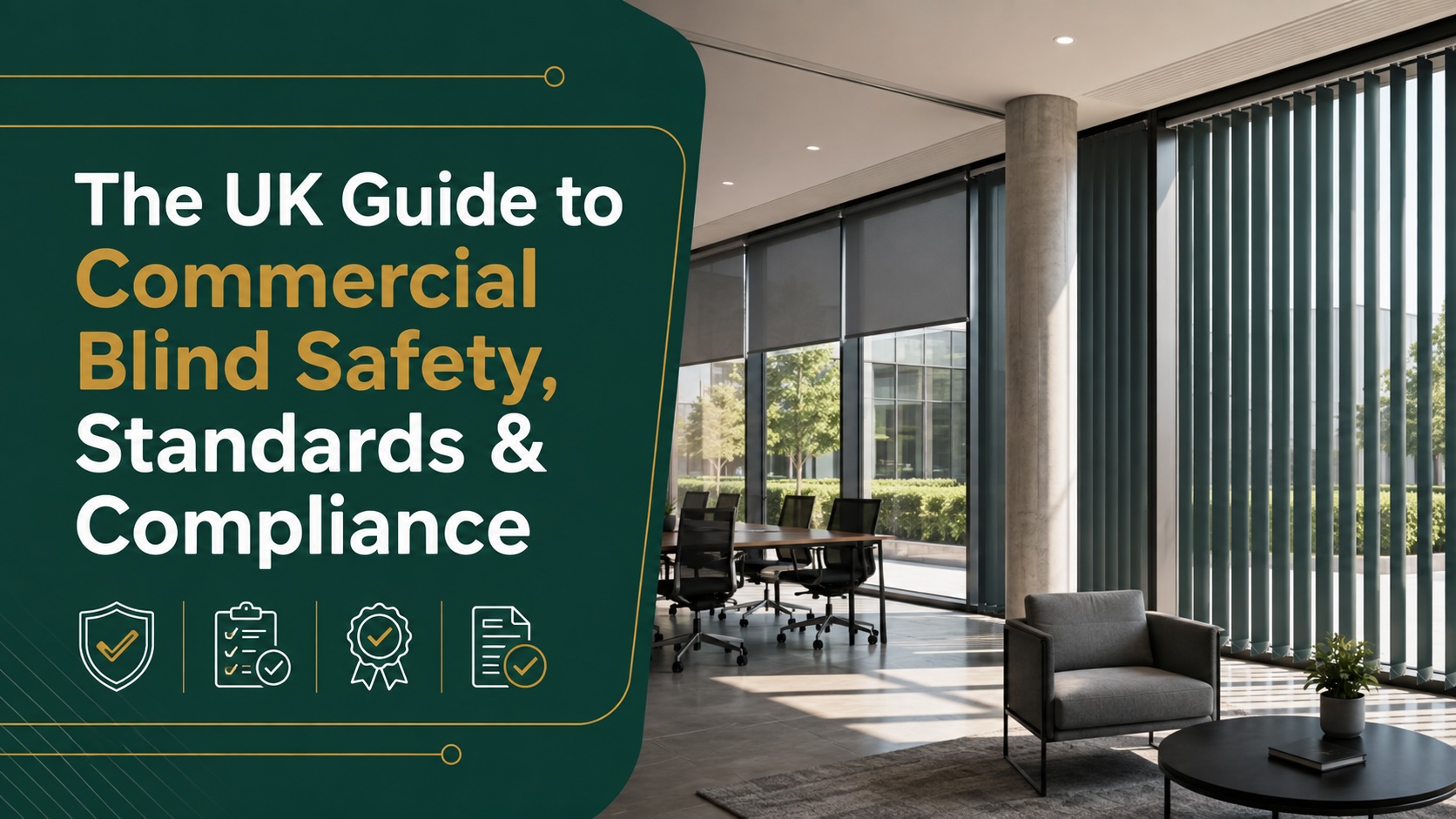 The UK Guide to Commercial Blind Safety, Standards & Compliance