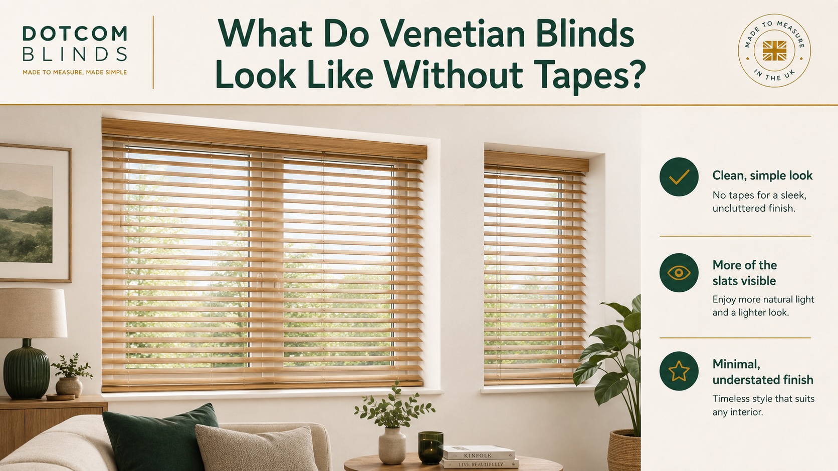 What Do Venetian Blinds Look Like Without Tapes