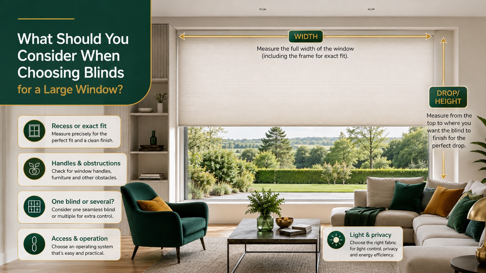 What Should You Consider When Choosing Blinds for a Large Window