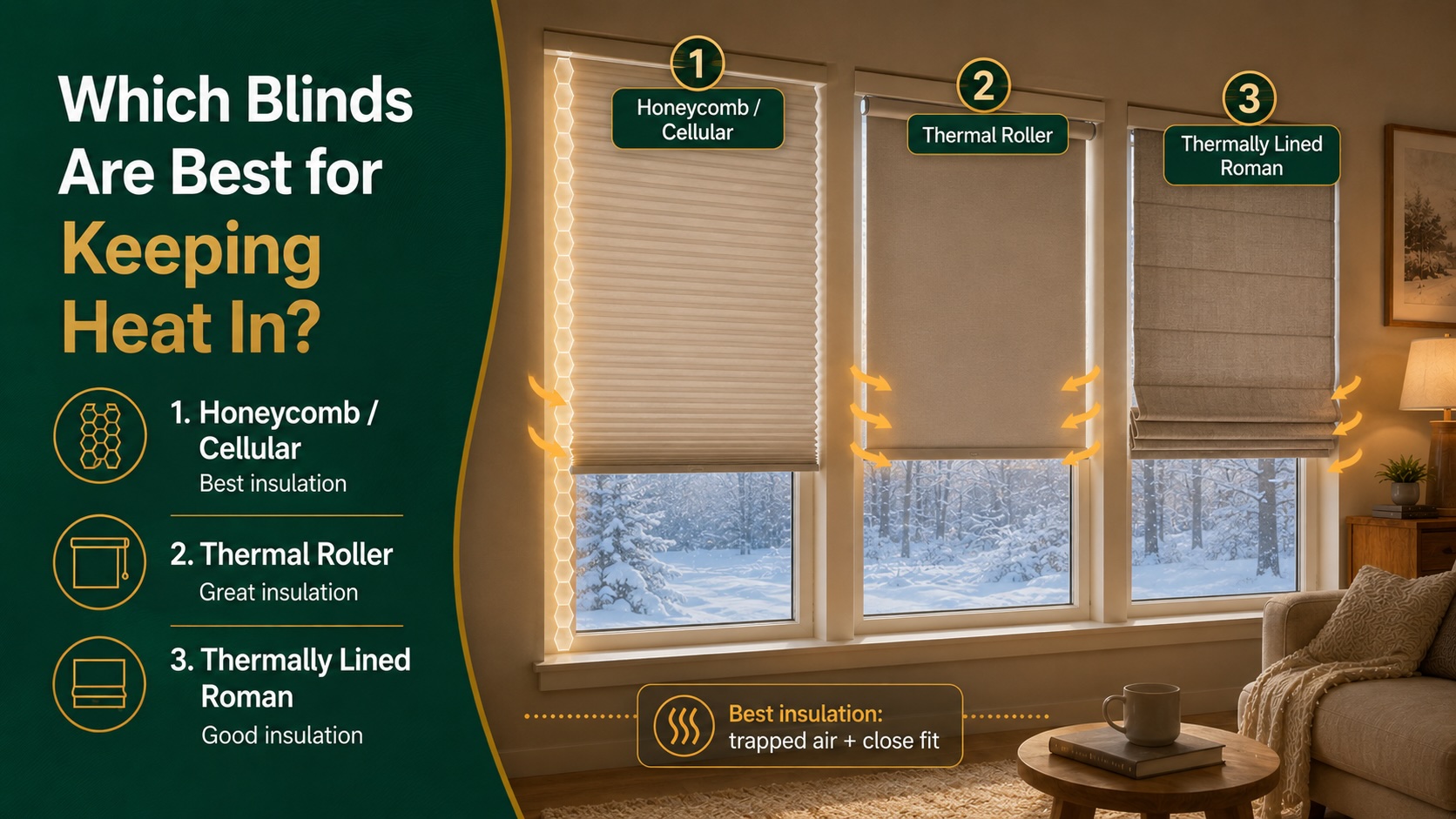 Which Blinds Are Best for Keeping Heat In?
