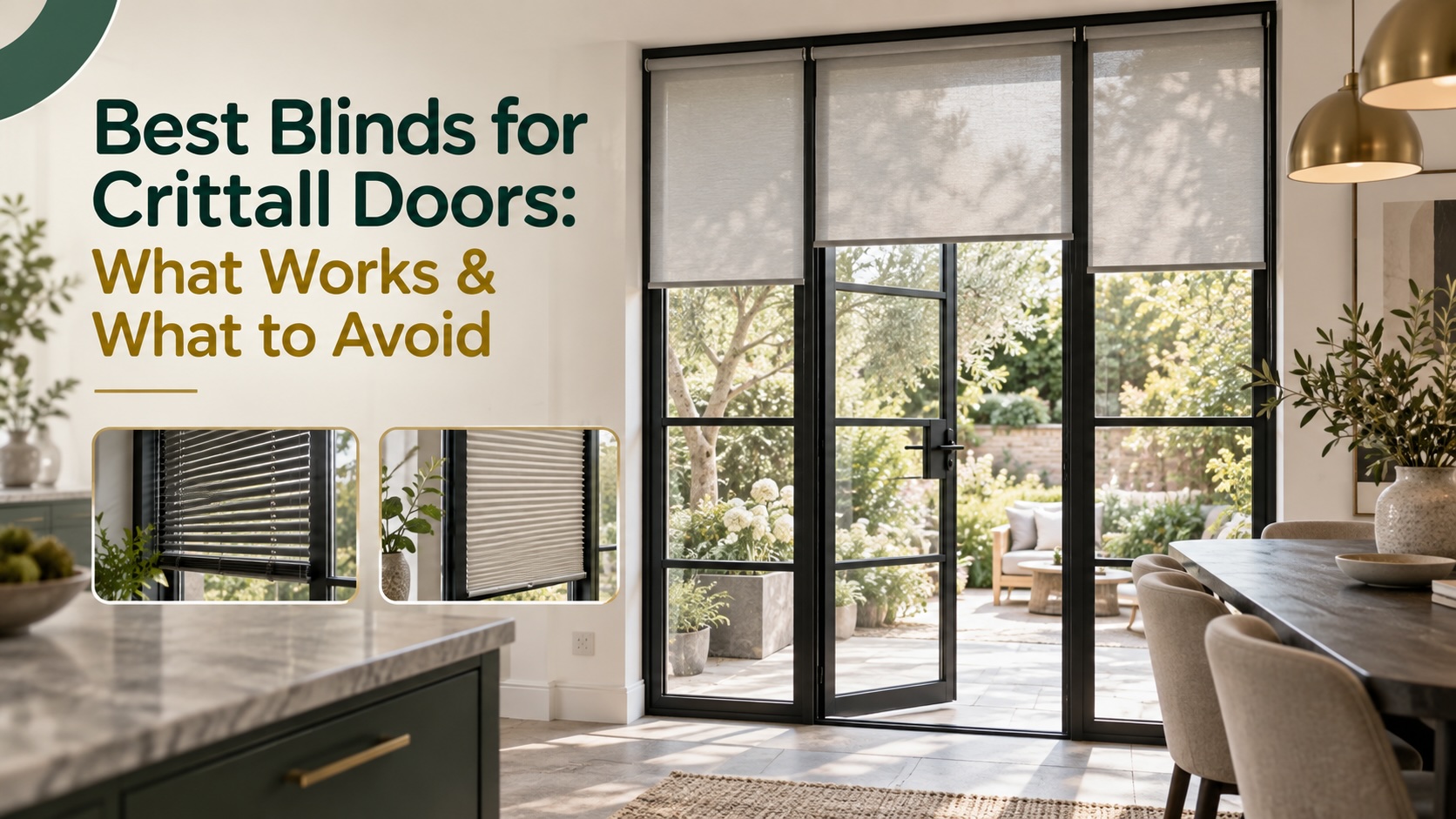 Best Blinds for Crittall Doors: What Works & What to Avoid
