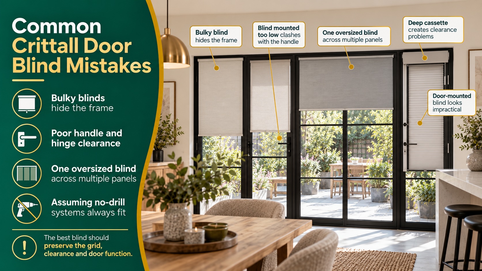 Common Crittall Door Blind Mistakes
