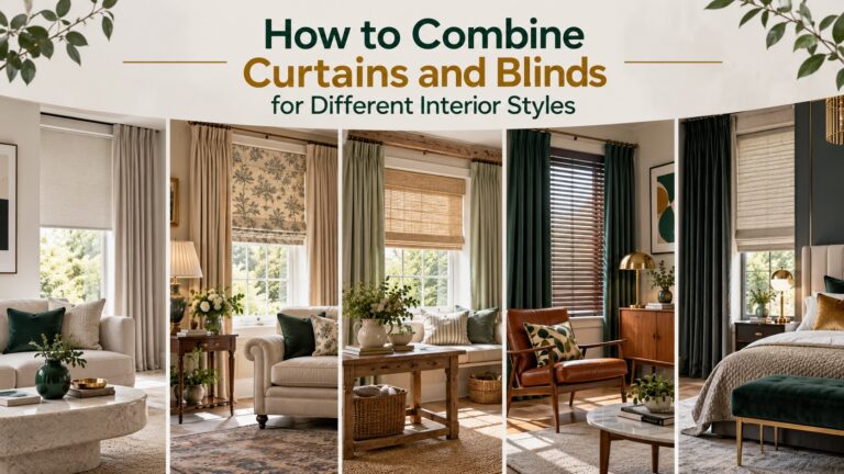 How to Combine Curtains and Blinds for Different Interior Styles