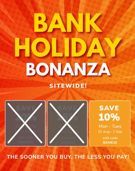 BANK HOLIDAY WATERFALL 10%