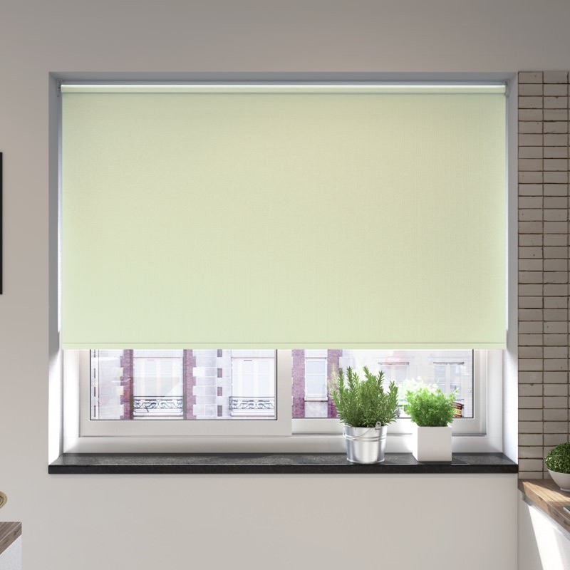 Toscana Mint Green Blackout XL Mains Electric Roller Blind