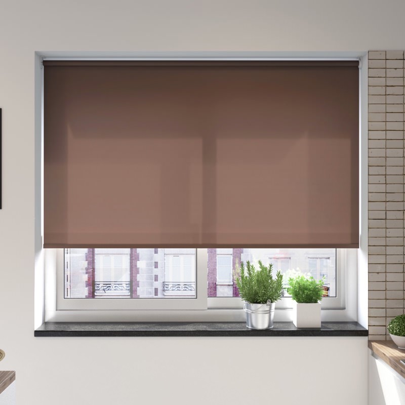 Catania Chocolate Motion Smart Roller Blind