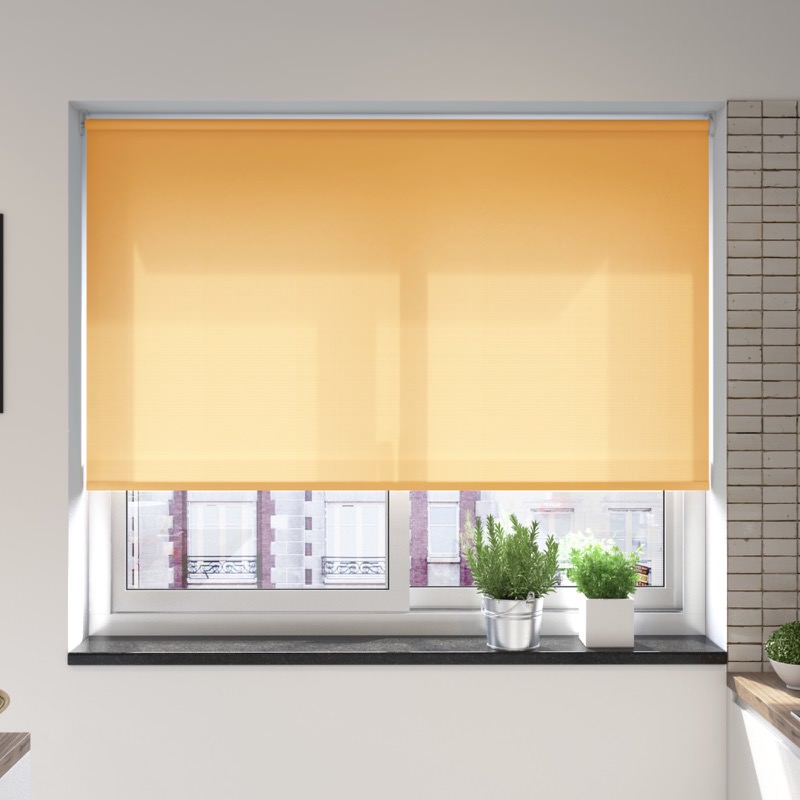 Catania Mustard  XL Mains Electric Roller Blind