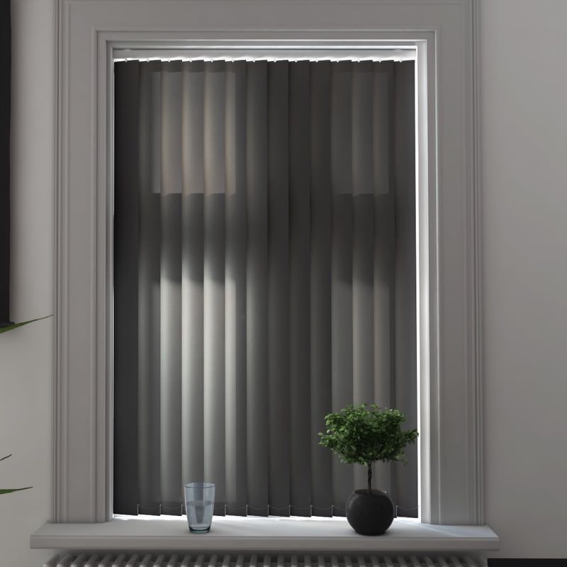 Catania Coal Vertical Blind