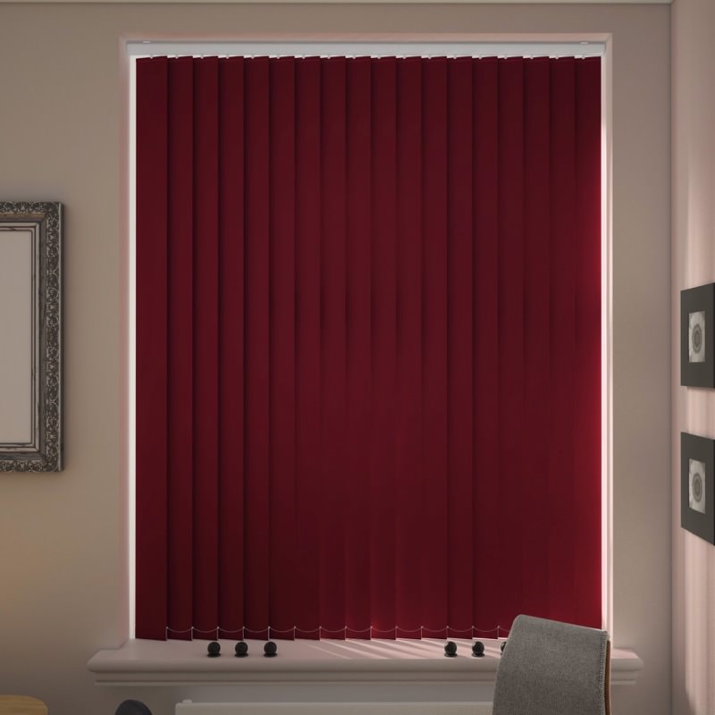 Toscana Burgundy Vertical Blind