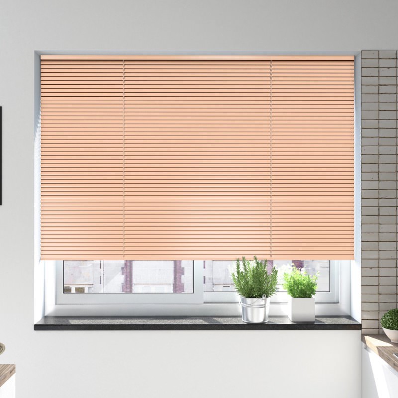 apricot venetian blind