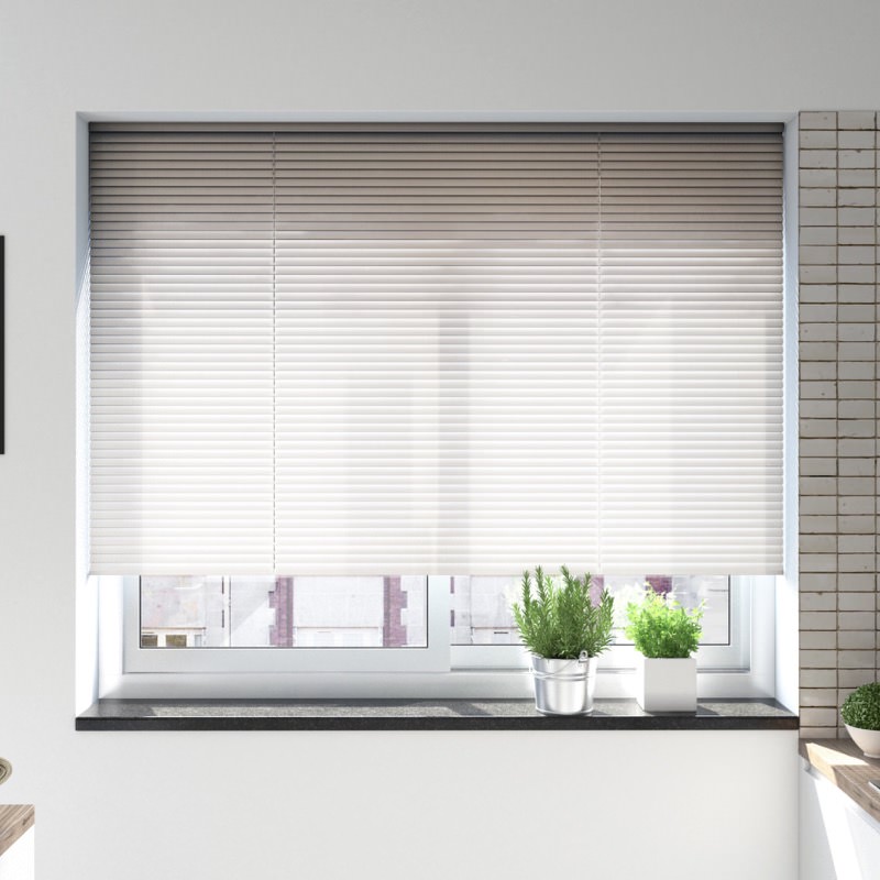 Bright White Perforated Venetian Blind