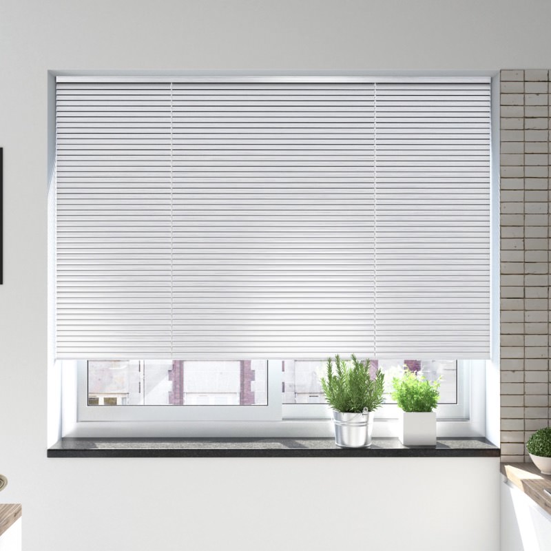 Brushed White Venetian Blind