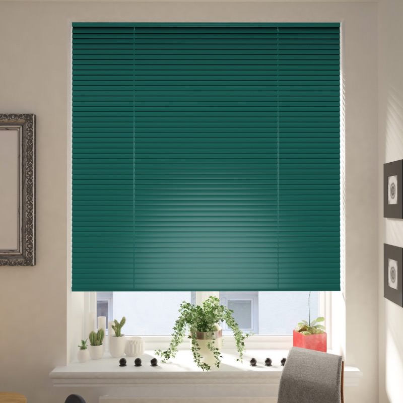 Dark Green Venetian Blind
