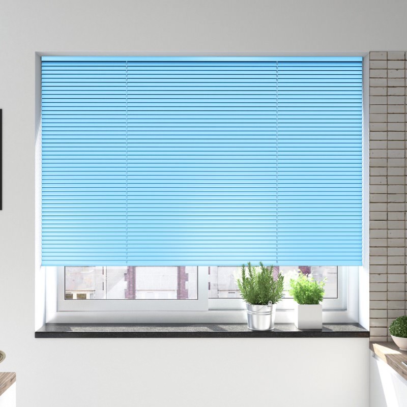 Mid Blue Venetian Blind
