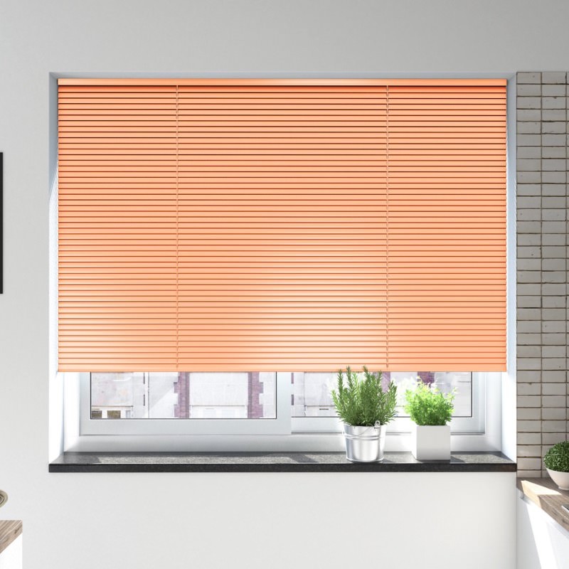 Orange Venetian Blind