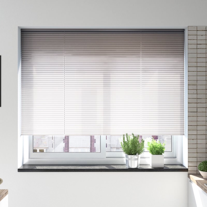 Silver Perforated Venetian Blind