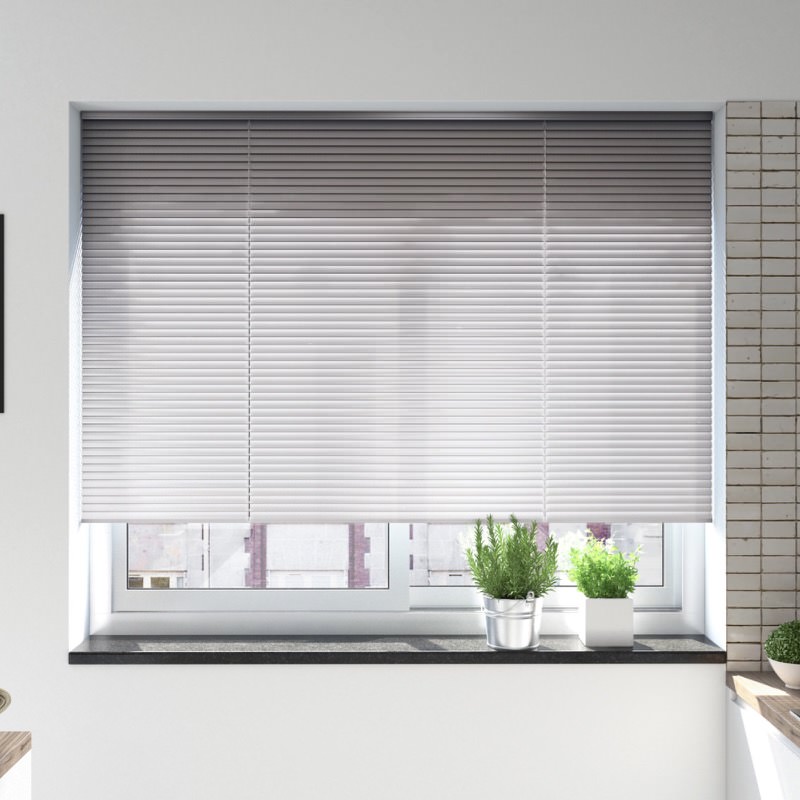 Silver Shine Perforated Venetian Blind