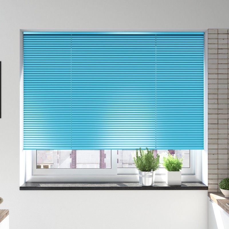 Teal Venetian Blind