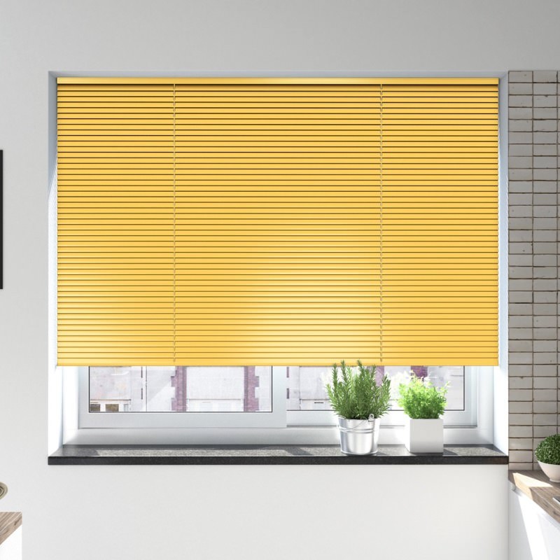 Yellow Venetian Blind