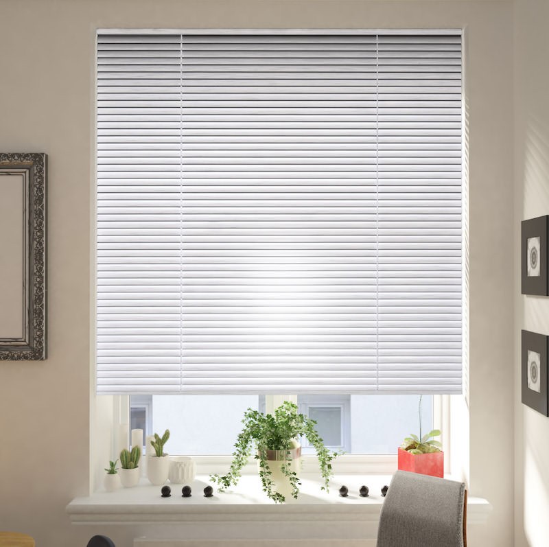 Brushed Silver Venetian Blind