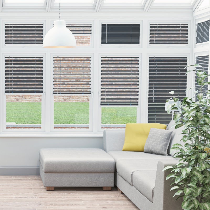 Prestige Anthracite Venetian Conservatory Blind