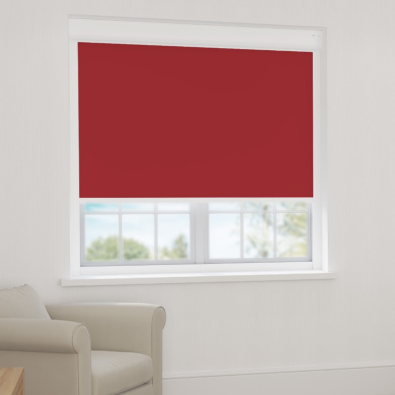 Bosa Scarlet White Back Blackout XL Cassette Blind